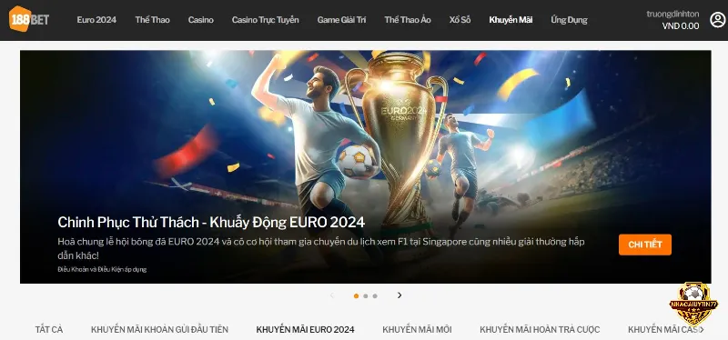 Chinh phục thử thách - Khuấy động EURO 2024 cùng 188Bet