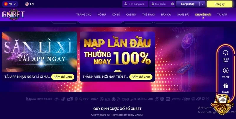 Tân binh nạp tiền ngay và cược đủ số vé hợp lệ để rút tiền thưởng