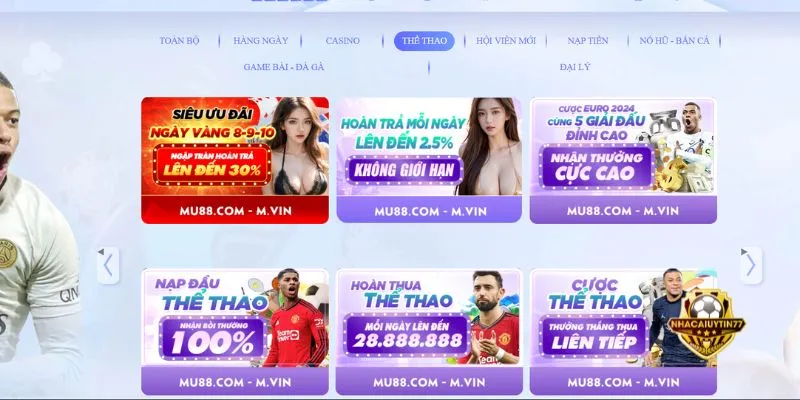 Sảnh thể thao và hàng nghìn deal hot